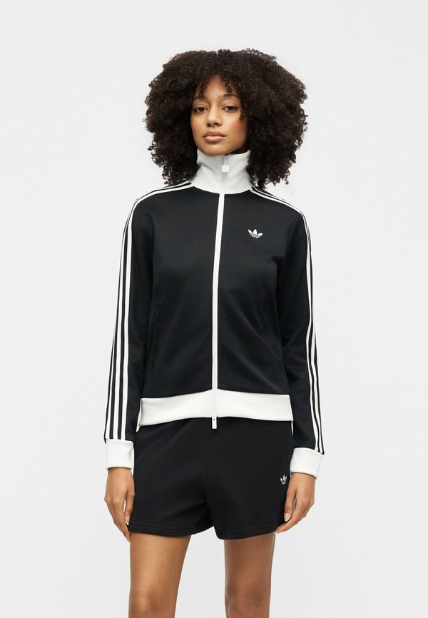 adidas Originals CLASSIC - Zip-up sweatshirt - black/white