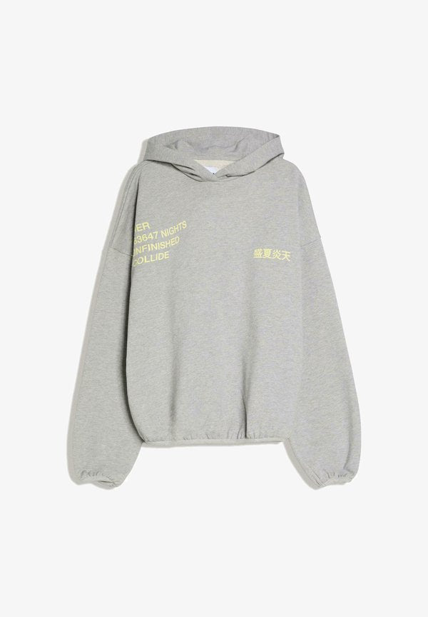 Bershka PRINTED - Hoodie - grey