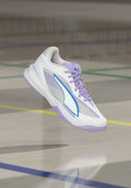 Puma ACCELERATE TURBO 5 - Volleyball shoes - white/royal sapphire/light lavender