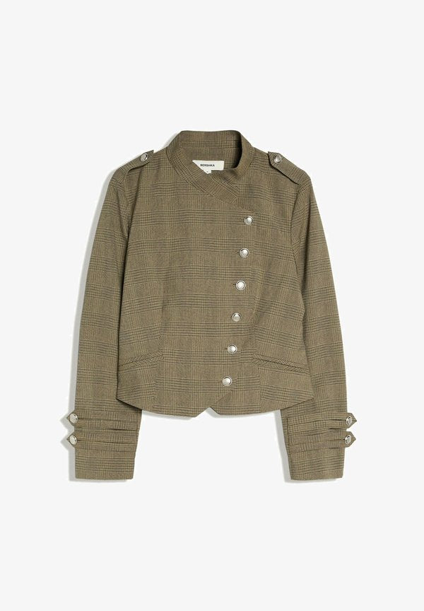 Bershka DOUBLE-BREASTED WITH BUTTONS - BLAZER - Light jacket - beige