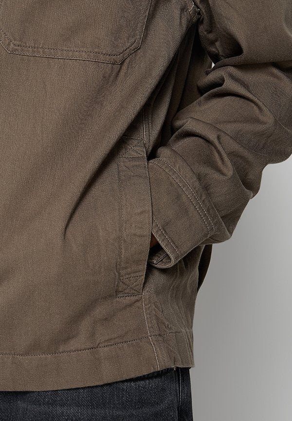 Lyle & Scott ENZYME WASH ZIP THROUGH OVERSHIRT