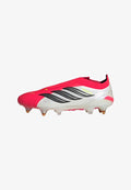 adidas Performance PREDATOR ELITE LACELESS SOFT GROUND - Soft-ground football boots - lucid red   core black   cloud white