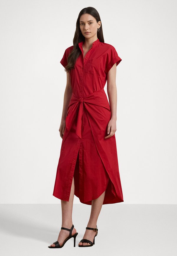 Lauren Ralph Lauren Petite TIE FRONT COTTON BLEND SHIRTDRESS