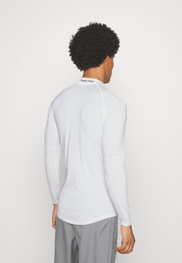 Nike Performance PRO - Long sleeved top - white/black