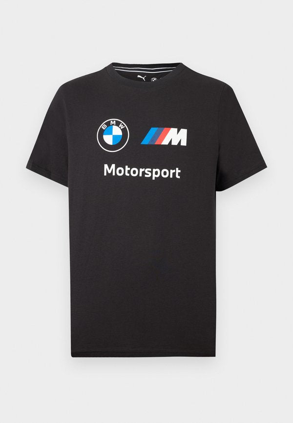 Puma BMW MMS ESS LOGO TEE - Print T-shirt - black