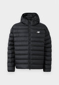 New Balance HOODED PUFFER JACKET - Winter jacket - black