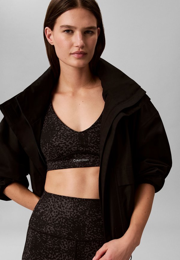 Calvin Klein Underwear SOFT SPORT MED SUPPORT BRA PRINT - CALVIN KLEIN SPORT