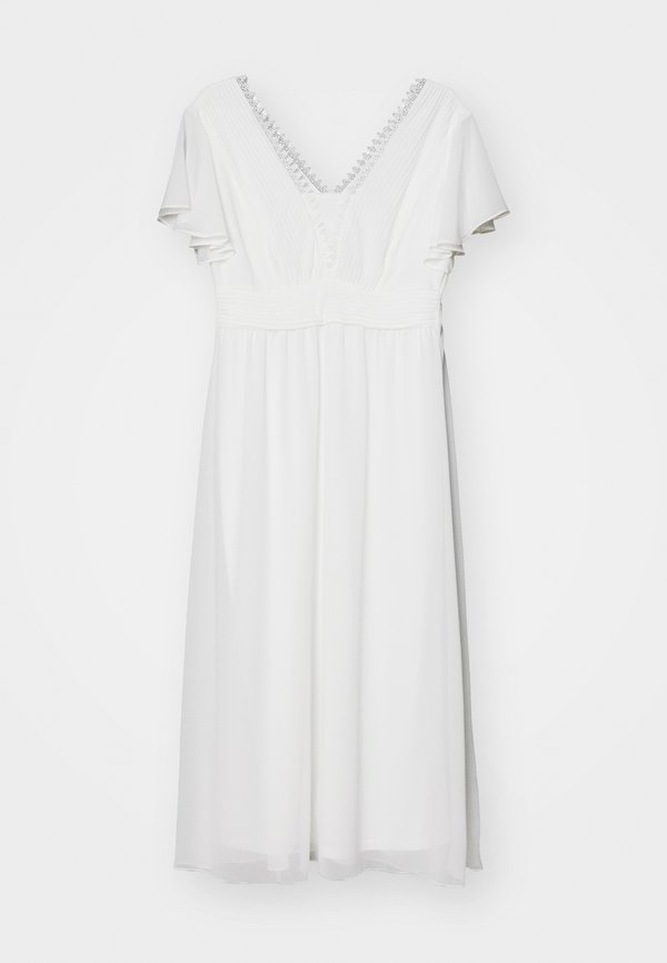 VILA VILILLA V NECK MIDI DRESS
