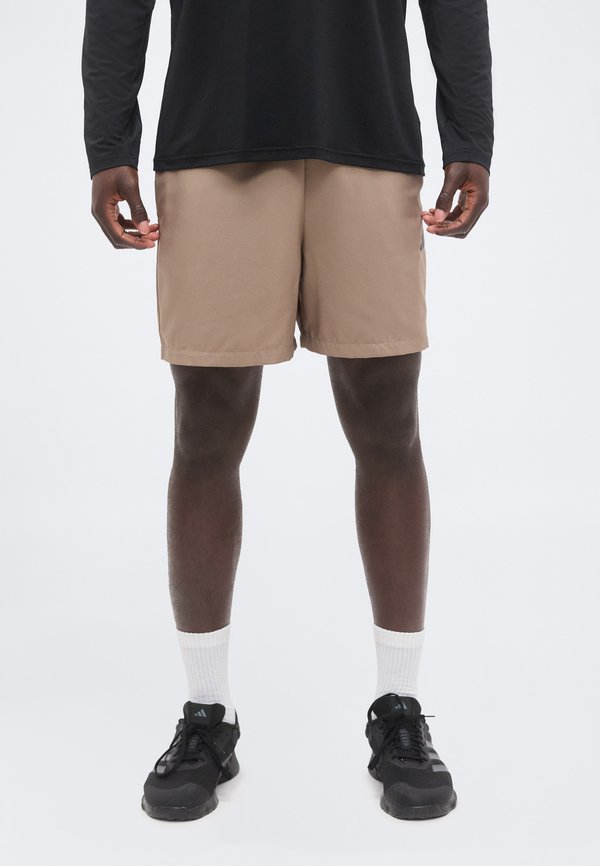 adidas Sportswear ESSENTIALS SMALL LOGO CHELSEA - Sports shorts - khaki six/black