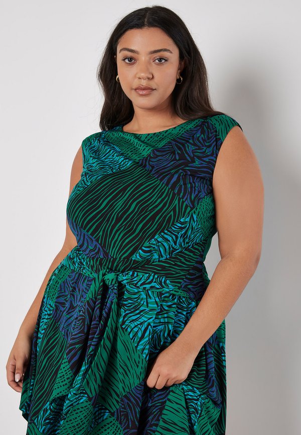 Apricot ANIMAL PATCHWORK TIE WAIST