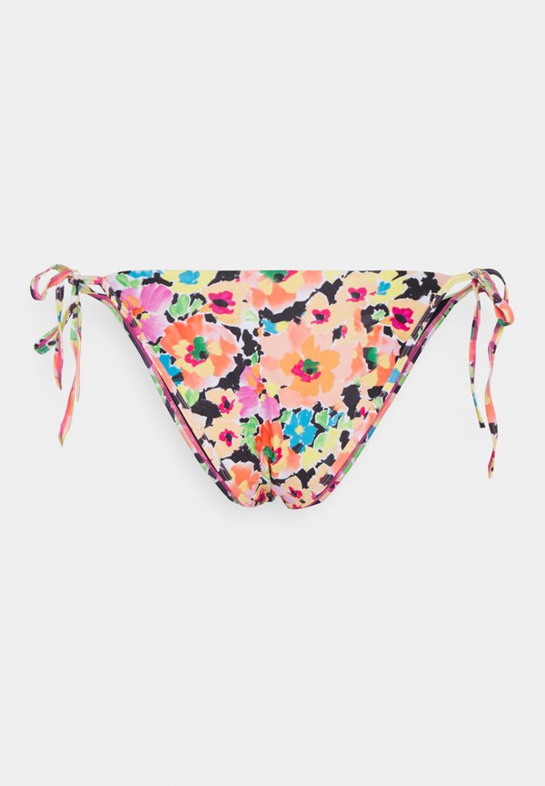 We Are We Wear JACKIE HIGH LEG TIE SIDE BRAZILIAN IN RETRO FLORAL CURVE