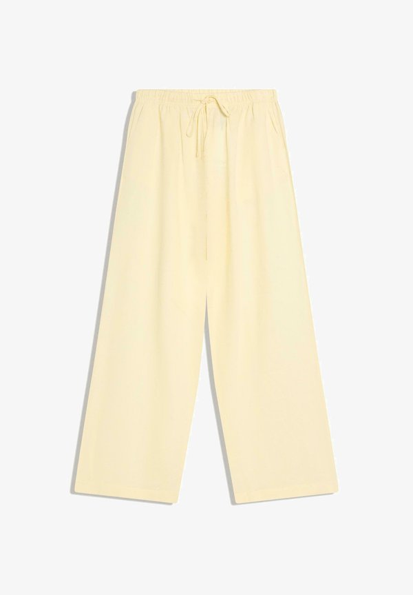 Bershka Trousers - yellow