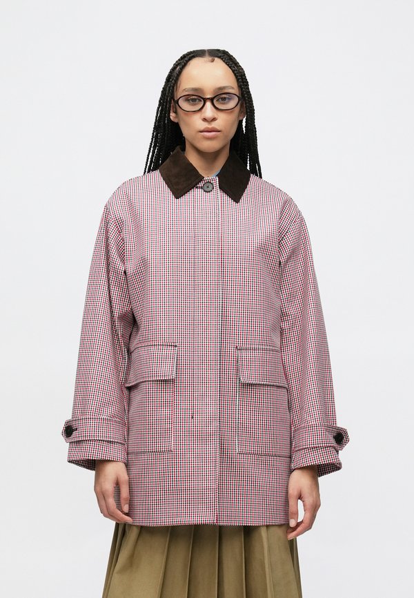 Tommy Hilfiger WATER REPELLENT CHECK OVERSIZED 2-IN-1 COAT