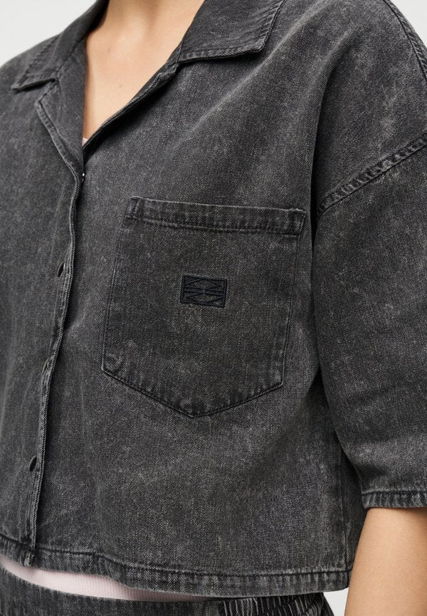 Noisy May NMOREGON CROP DENIM SHIRT