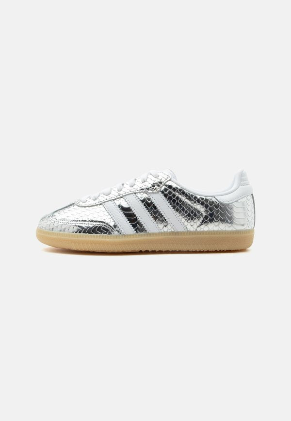 adidas Originals SAMBA - Trainers - silver-coloured metallic/footwear white