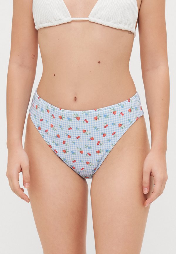 Hollister Co. Curvy High-Leg High-Waist Ribbed Cheeky Bikini Bottom