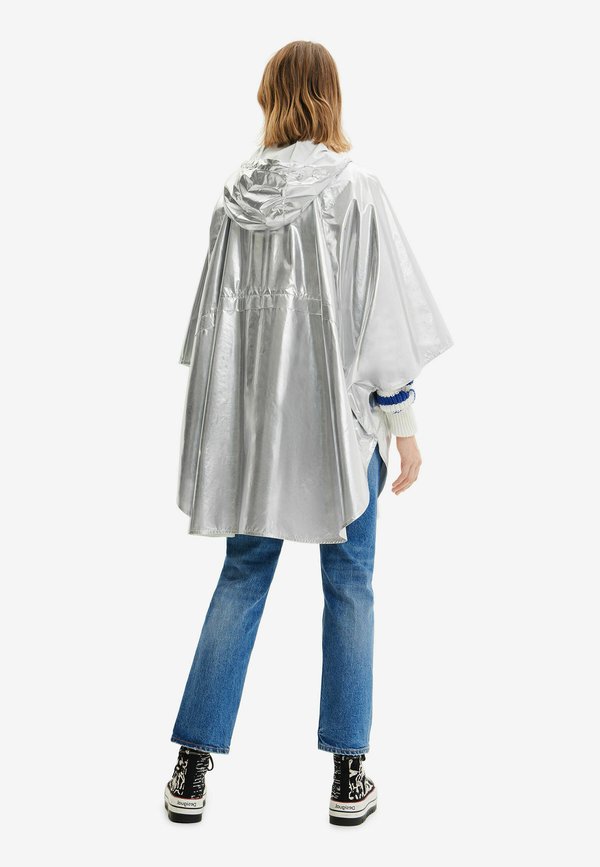 Desigual METALLIC LAMINATED RAIN PONCHO