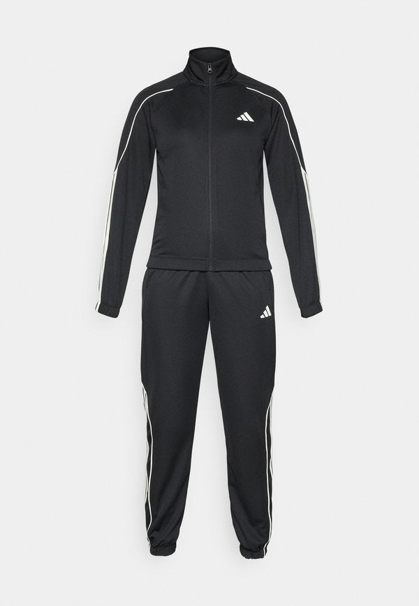 adidas Sportswear STADIUM 3 STRIPES TRACKSUIT - Tracksuit - black