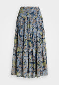 Lauren Ralph Lauren FLORAL CRINKLE GEORGETTE TIERED SKIRT