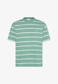 Calvin Klein Jeans STRIPE MONOGRAM - Print T-shirt - wild green