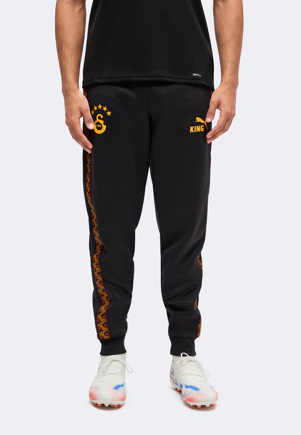 Puma GALATASARAY SK KING ANTHEM PANTS - Club wear - flat dark gray/summer sunset