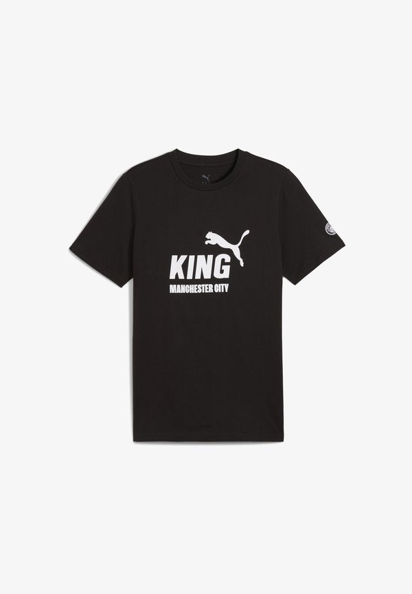 Puma MCFC KING LOGO TEE - Club wear - black