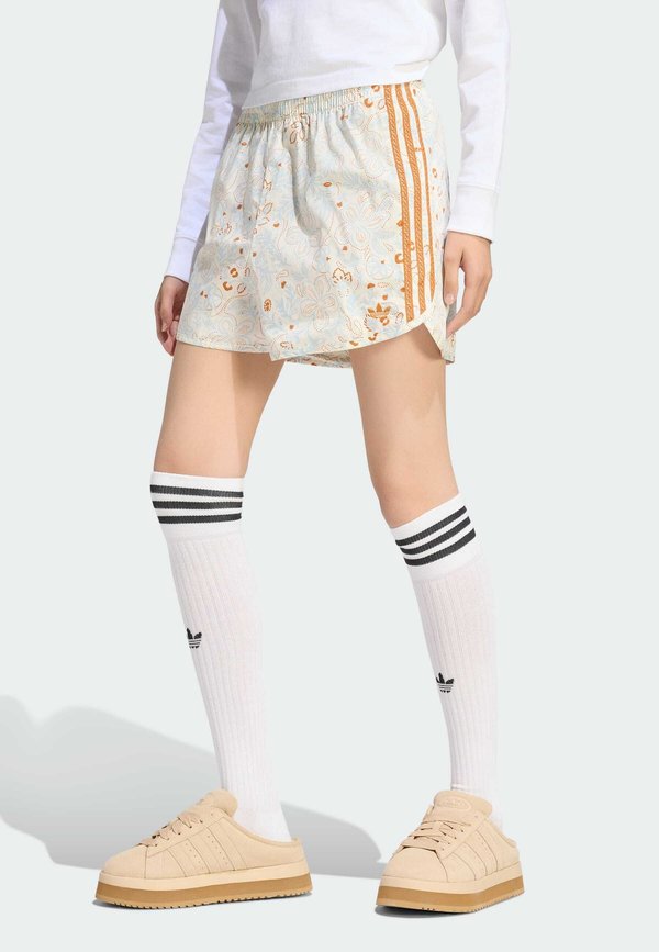 adidas Originals SUMMER GLOW AOP - Tracksuit bottoms - multicolorrustic orange
