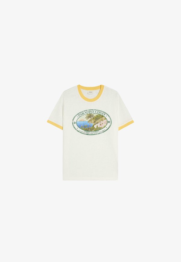 Bershka Print T-shirt - white