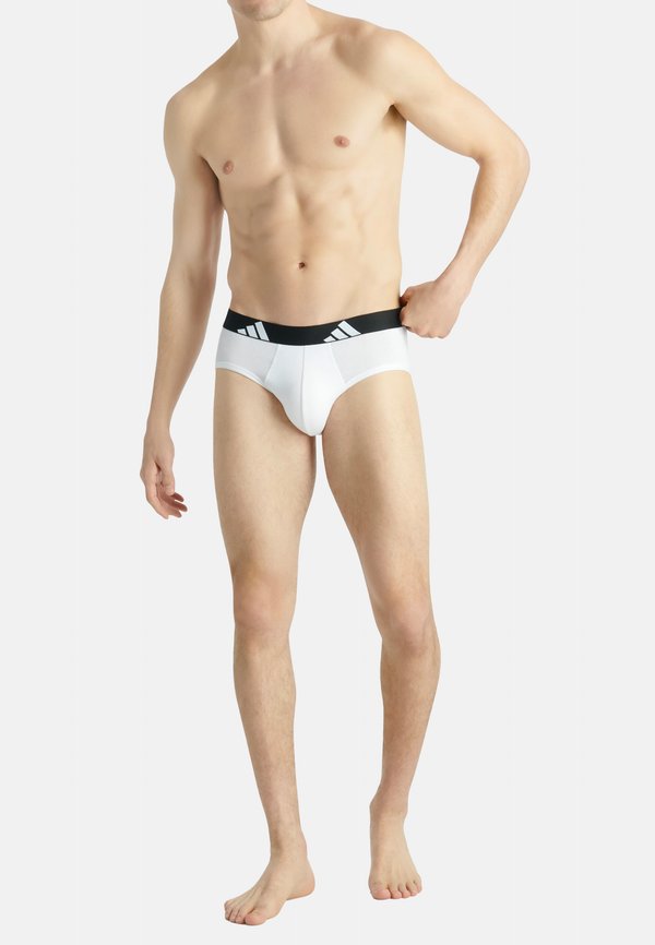 adidas Sportswear 6ER PACK ACTIVE FLEX - Briefs - weiß schwarz grau