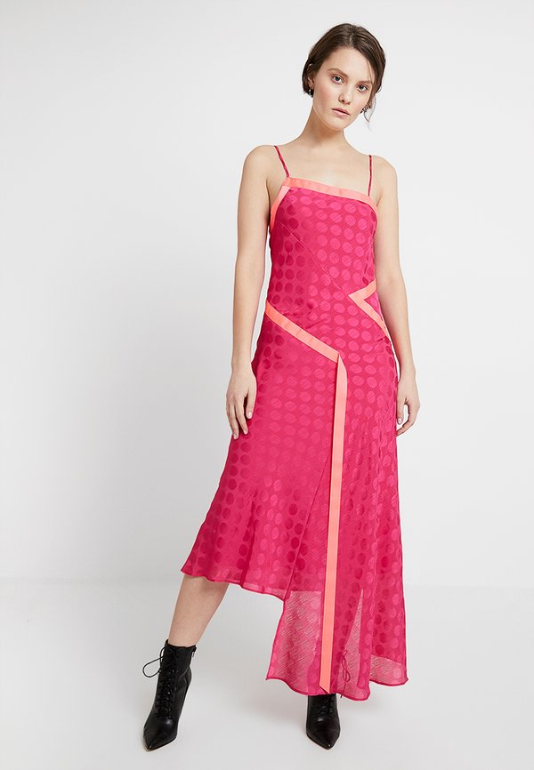 House of Holland VIVID ONE SHOULDER SLIP DRESS