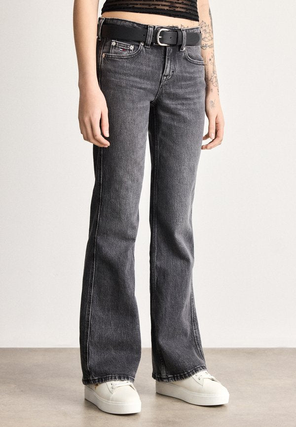 Tommy Jeans FADED LOW RISE BOOTCUT BLACK JEANS