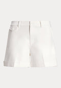 Lauren Ralph Lauren PLEATED DOUBLE-FACED COTTON SHORT