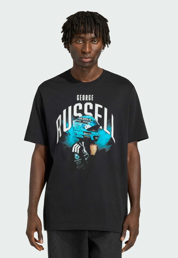adidas Performance MERCEDES - AMG PETRONAS FORMULA 1 TEAM GEORGE RUSSELL - Print T-shirt - black