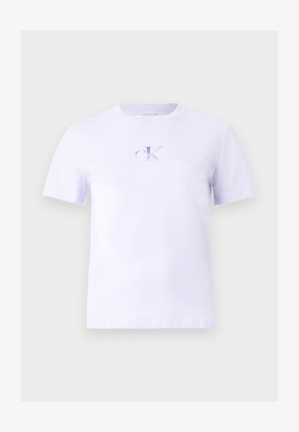 Calvin Klein Jeans GRADIENT MONOLOGO SLIM TEE - Basic T-shirt - island lilac