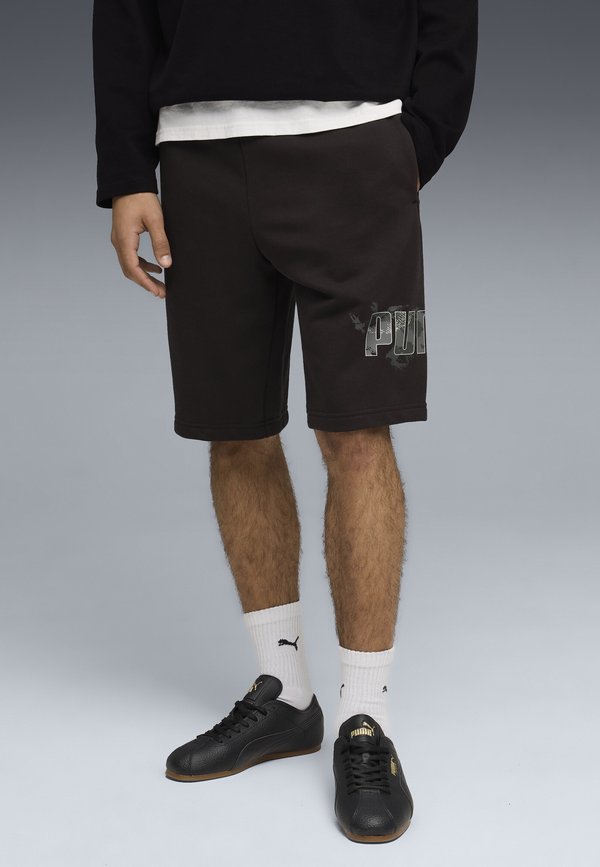 Puma CAMO - Tracksuit bottoms - black