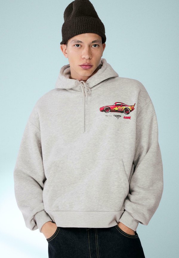 Bershka CARS  - Hoodie - dark grey