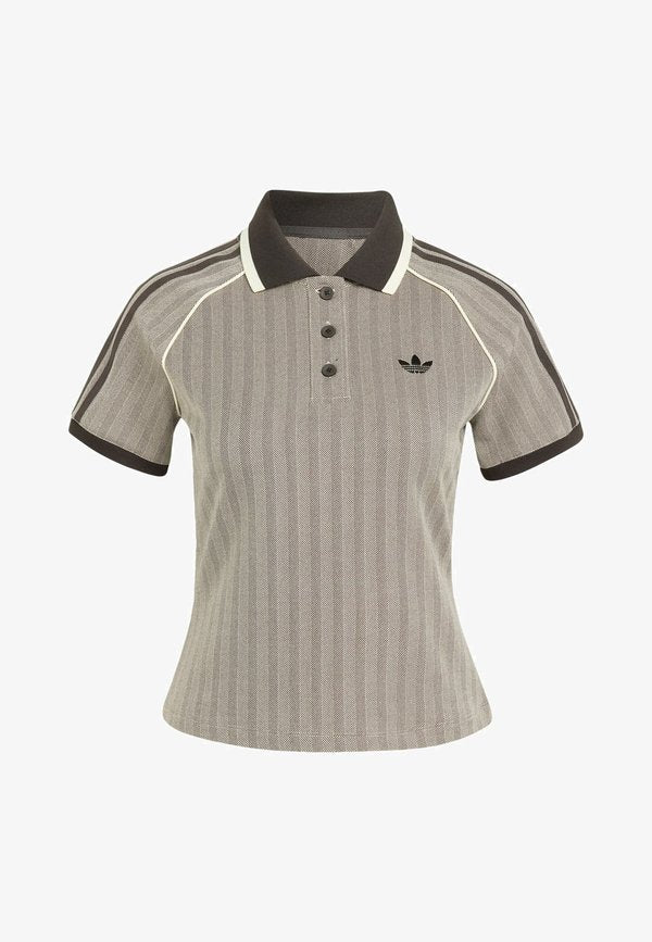 adidas Originals TWEED POLO - Polo shirt - light brown