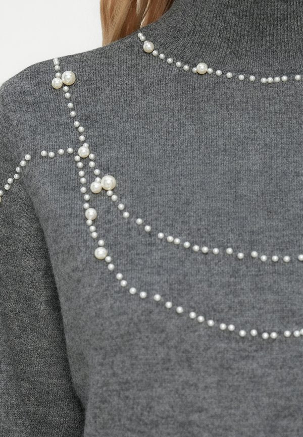 Vero Moda VMDEW HIGHNECK PEARL DETAIL