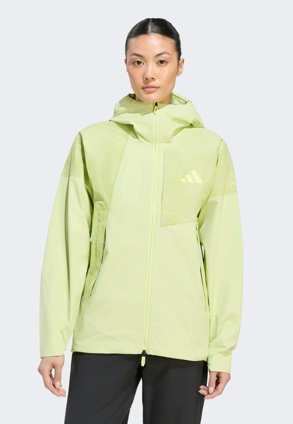 adidas Sportswear TERREX XPERIOR 2.5 LAYER HYBRID PRIMEKNIT CLIMAPROOF JACKET - Waterproof jacket - semi frozen lemon