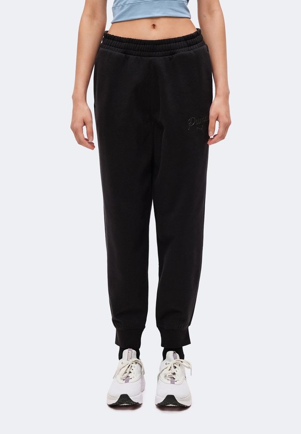 Puma SCRIPT COMFORT - Tracksuit bottoms - black
