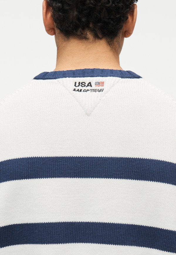 Tommy Hilfiger TOMMY X U.S. SAIL GP TEAM STRIPE CREW NECK JUMPER