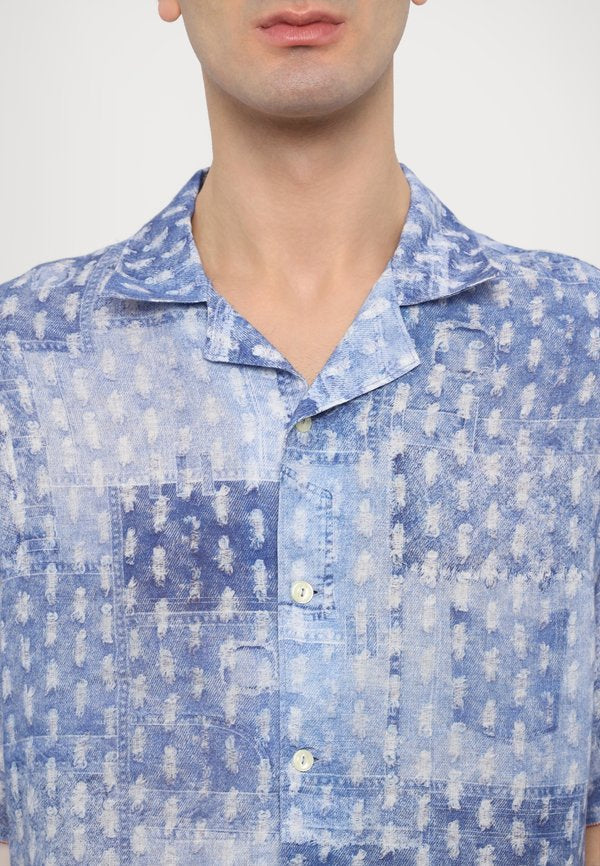120% Lino SHORT SLEEVE  REGULAR FIT MEN SHIRT
