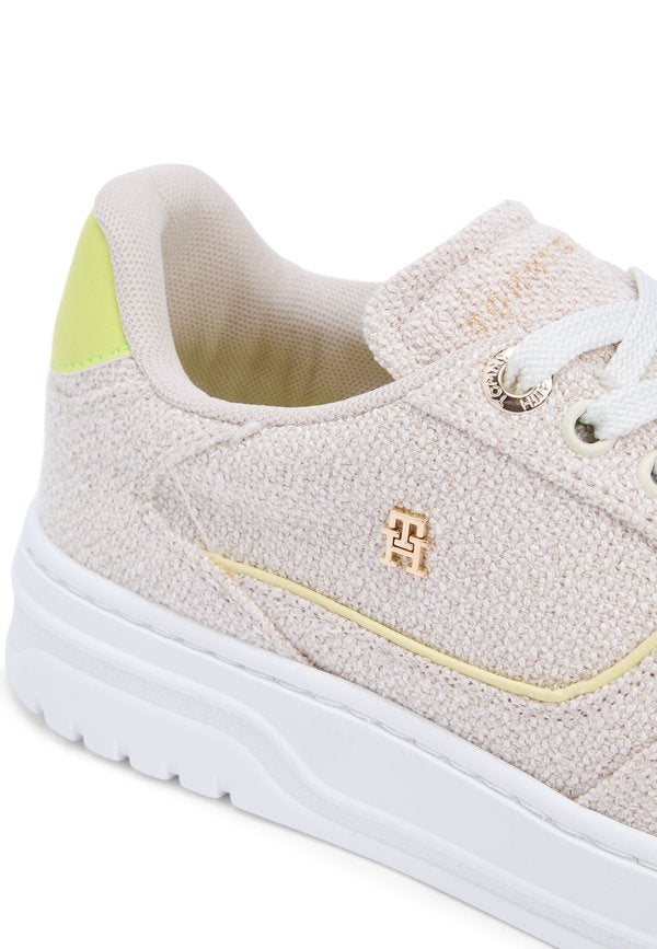 Tommy Hilfiger TH MONOGRAM TEXTILE COURT TRAINERS