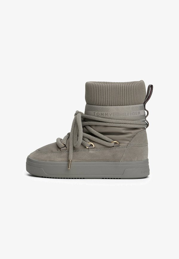 Tommy Hilfiger WATER REPELLENT SNOW - Winter boots - pewter grey
