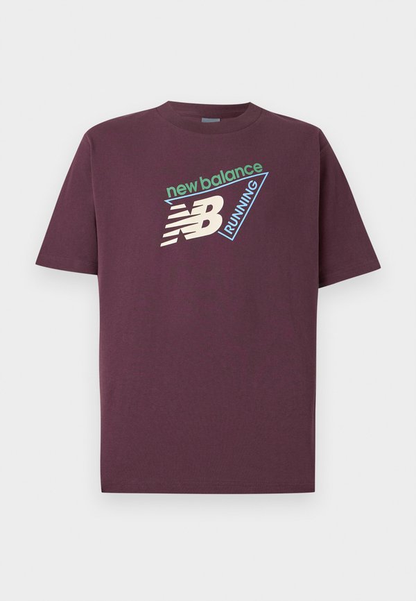 New Balance UNISEX - Print T-shirt - cherry leather