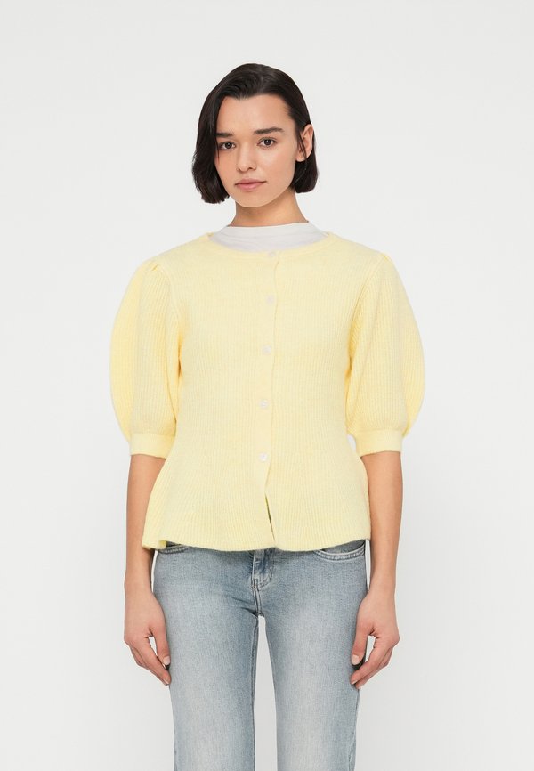 Pieces PCSILLY SS PUFF KNIT CARDIGAN NOOS BC