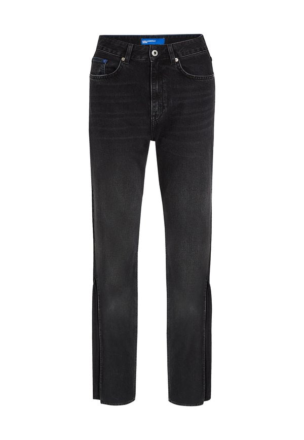 Karl Lagerfeld Jeans SPLIT-HEM HIGH-RISE STRAIGHT