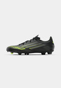 adidas Performance F50 LEAGUE FIRM GROUND FOOTBALL BOOTS - Firm-ground football boots - core black/iron metallic/lucid lemon