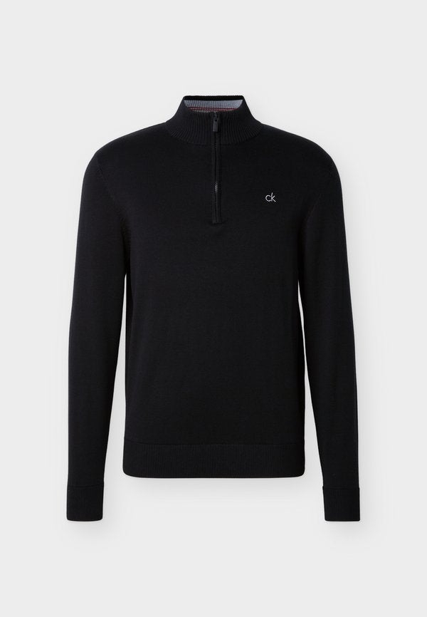 Calvin Klein Golf AVENUE HALF ZIP SWEATER - Jumper - black