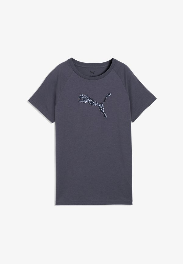 Puma SEQUINS TEE - Print T-shirt - inky depths